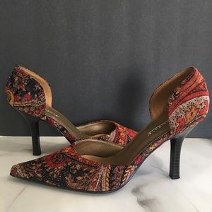 Highlights Patterned Pointed Stilettos Heels Size 7